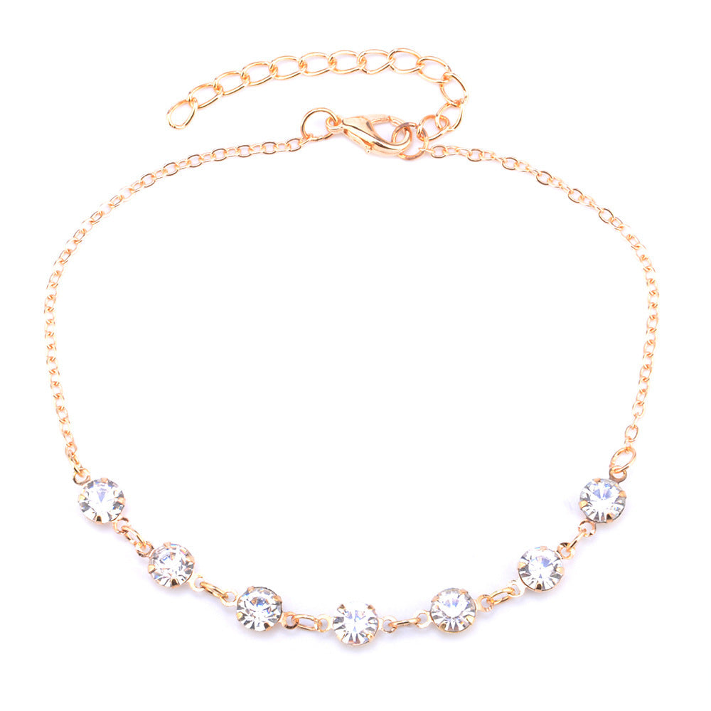 Sandra Rhinestone Anklet