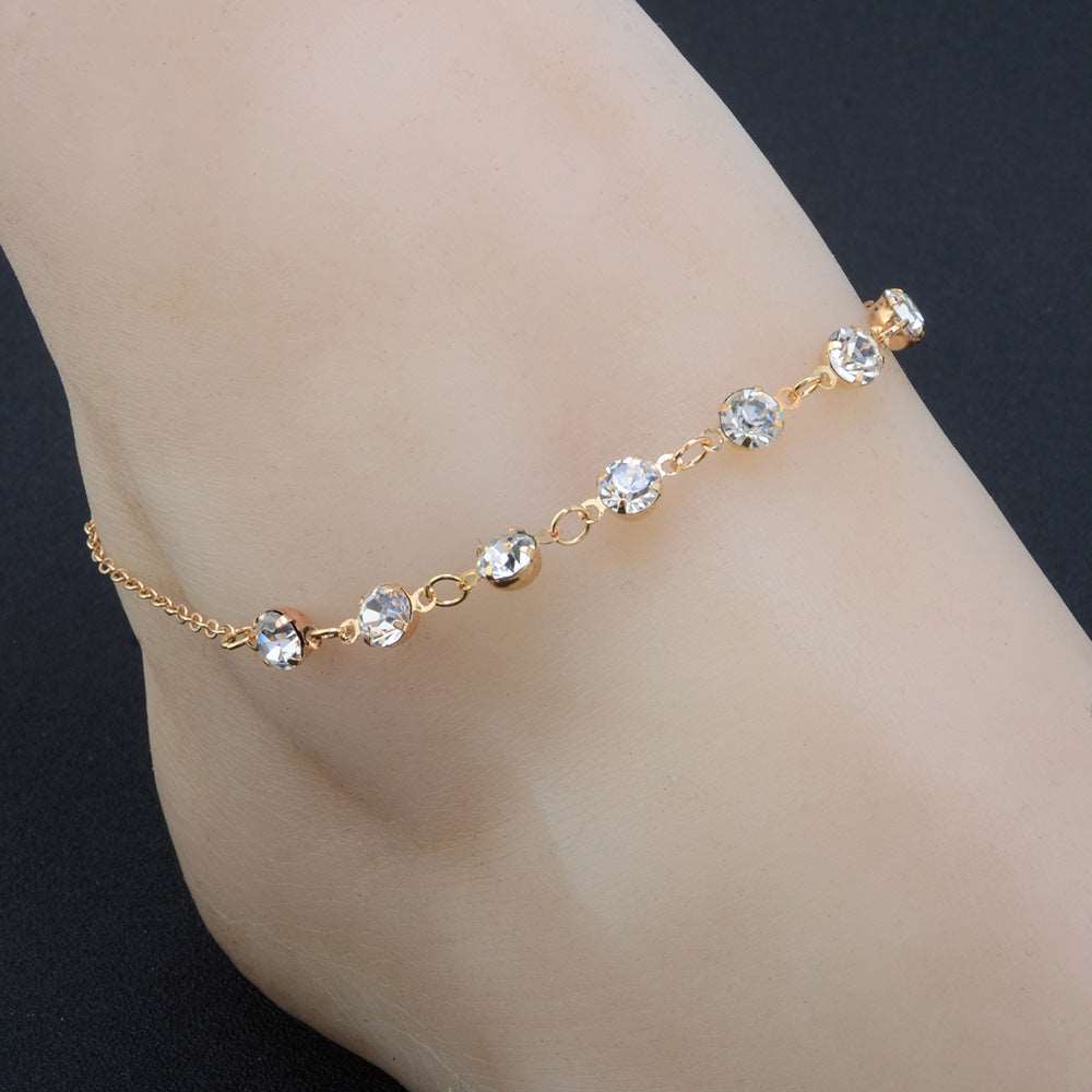 Sandra Rhinestone Anklet