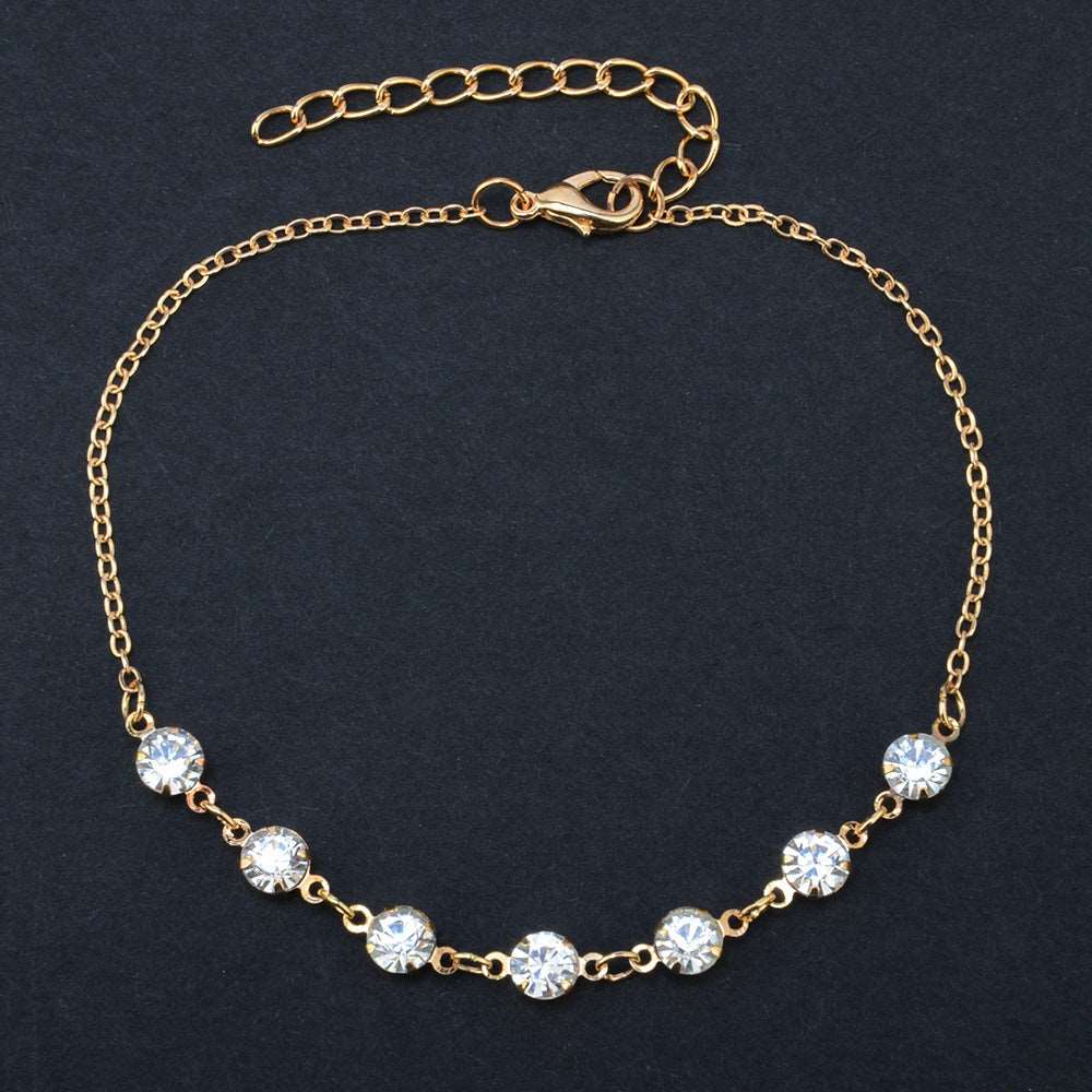 Sandra Rhinestone Anklet