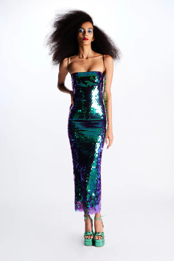 Lady Sequin Body Dress