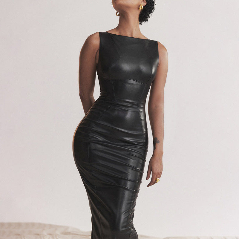 Beverly Leather Dress